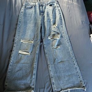 Distressed Cider NWOT Blue FLARE Women's Jeans